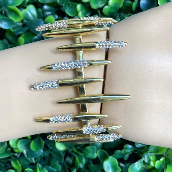 LA Designer Signed Brutalist Spike Cuff - Picture 4 of 6